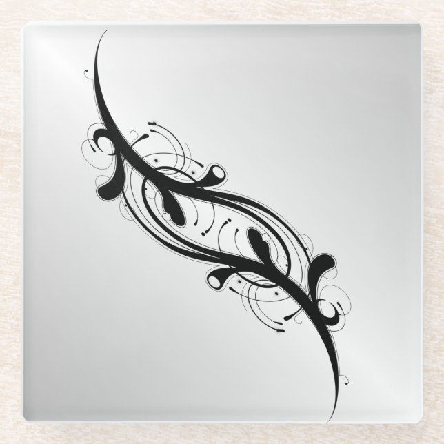 Posavasos De Vidrio Plata Realzada (Anverso)