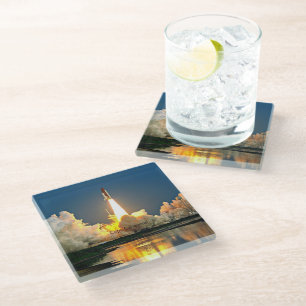 Posavasos De Vidrio Plataforma de lanzamiento de Cabo Cañaveral Florid
