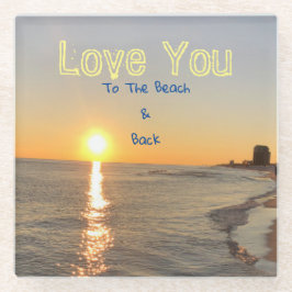 Posavasos De Vidrio Playa