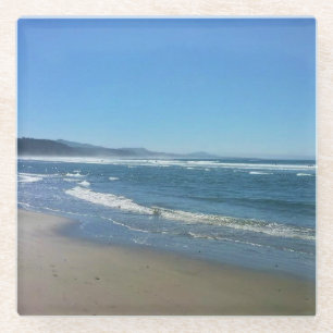 Posavasos De Vidrio Playa Agate, Oregón