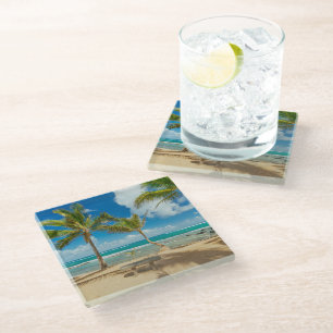 Posavasos De Vidrio Playas tropicales Playa Kuau Cove, Maui Hawaii