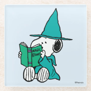 Posavasos De Vidrio Pociones mágicas de Snoopy de Peanuts Halloween