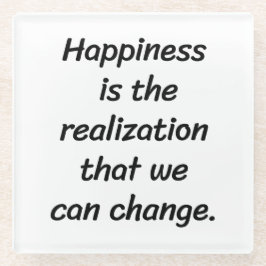 Posavasos De Vidrio Podemos cambiar la montaña rusa de vidrio