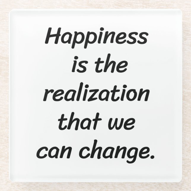 Posavasos De Vidrio Podemos cambiar la montaña rusa de vidrio (Anverso)