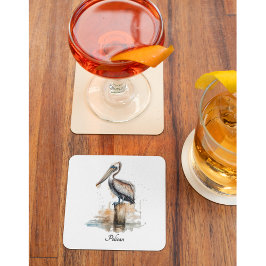 Posavasos De Vidrio Poise of the Pelican