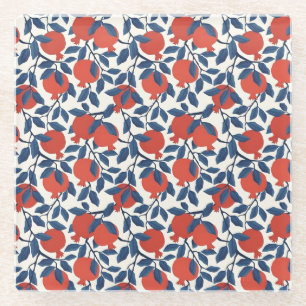 Posavasos De Vidrio Pomegranato