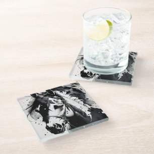 Posavasos De Vidrio Pony espiritual 11