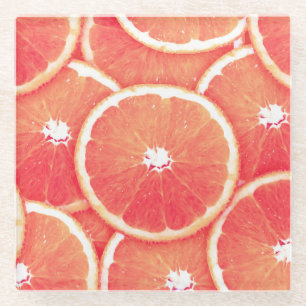 Posavasos De Vidrio Pop Art Grapefruit Pink