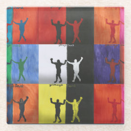 Posavasos De Vidrio Pop art no.1 by Yeshaya Dank -