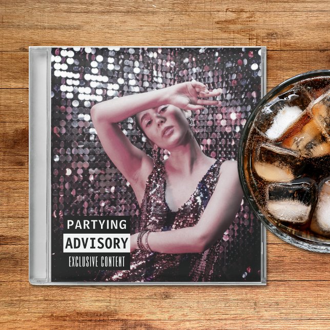 Posavasos De Vidrio Portada del álbum Funda de CD de música (Music CD Case Album Cover Birthday Party Glass Coaster
)