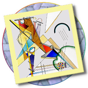 Posavasos De Vidrio Portavasos de VIDRIO - Abstracto de Wassily Kandin