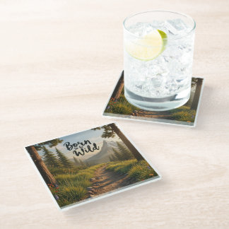 Posavasos De Vidrio Portavasos de Vidrio Born To Be Wild