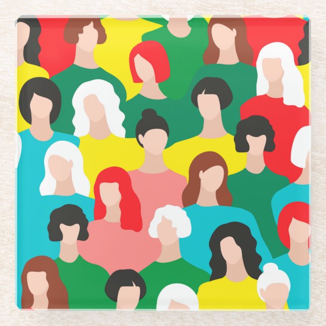 Posavasos De Vidrio potencia chica (Anverso)