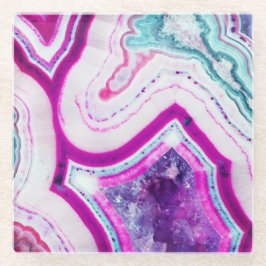 Posavasos De Vidrio Práctico de costa de mármol del vidrio de Brights