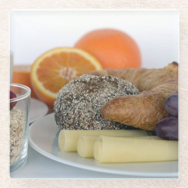 Posavasos De Vidrio Práctico de costa del vidrio de Brunchtime (Anverso)