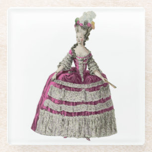 Posavasos De Vidrio Práctico de costa del vidrio de Marie Antonieta
