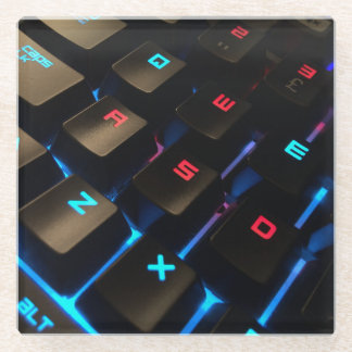 Posavasos De Vidrio Práctico de costa del vidrio del teclado