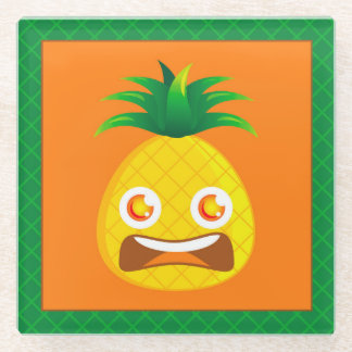 Posavasos De Vidrio Práctico de costa impactante de la piña