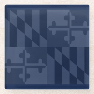 Posavasos De Vidrio Práctico de costa monocromático de la bandera de