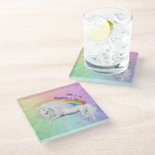 Posavasos De Vidrio Prangando a través de la positividad