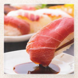 Posavasos De Vidrio Premium tuna drenched in soy sauce