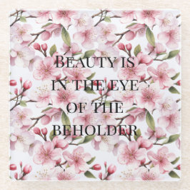 Posavasos De Vidrio Pretty Pink Cherry Blossom Flowers