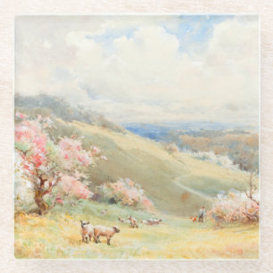 Posavasos De Vidrio Primavera de cosecha de Joseph Rubens Powell