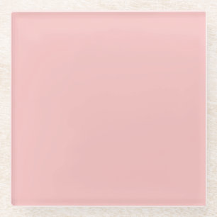 Posavasos De Vidrio Primer PANTONE color sólido rosa Rubor 13-2003 202
