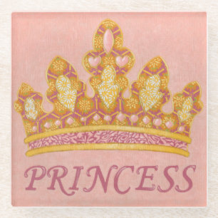 Posavasos De Vidrio Princesa Jeweled Crown de Chariklia Zaris