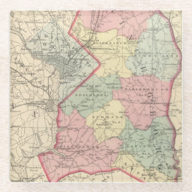 Posavasos De Vidrio Príncipe George (Anverso)