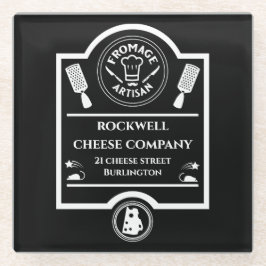 Posavasos De Vidrio Productor de queso