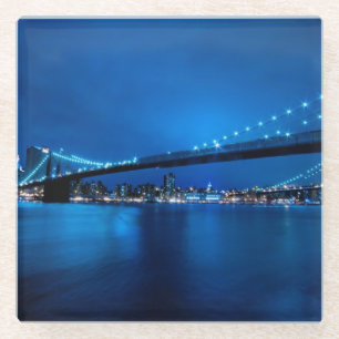 Posavasos De Vidrio Puente de Brooklyn, Nueva York