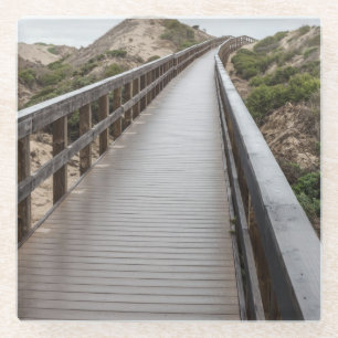 Posavasos De Vidrio Puente del pie en el parque de estado del lago oso