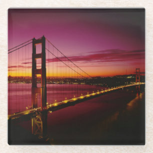 Posavasos De Vidrio Puente Golden Gate, San Francisco, California 3