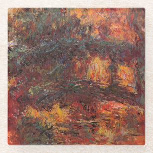 Posavasos De Vidrio Puente japonés - Claude Monet - c1920