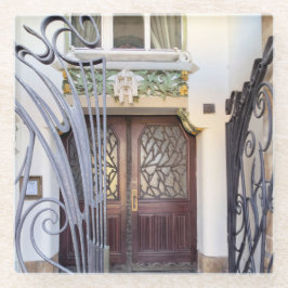 Posavasos De Vidrio Puerta de Art Nouveau Praga