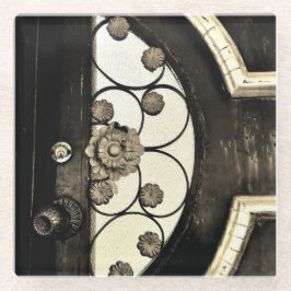 Posavasos De Vidrio Puerta de flores