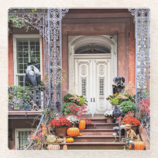 Posavasos De Vidrio Puerta de Halloween de NYC