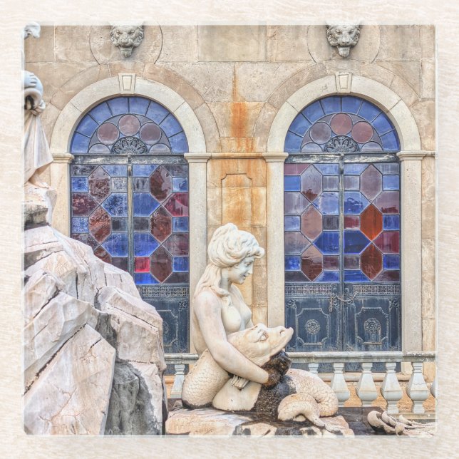 Posavasos De Vidrio Puerta del Palacio de Portugal (Anverso)