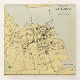 Posavasos De Vidrio Puerto de la barra