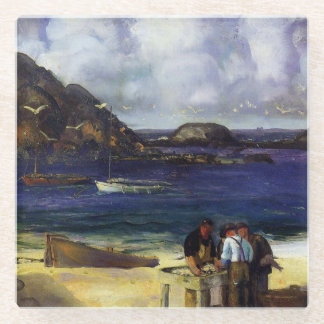 Posavasos De Vidrio Puerto de Monhegan - George Bellows - 1913