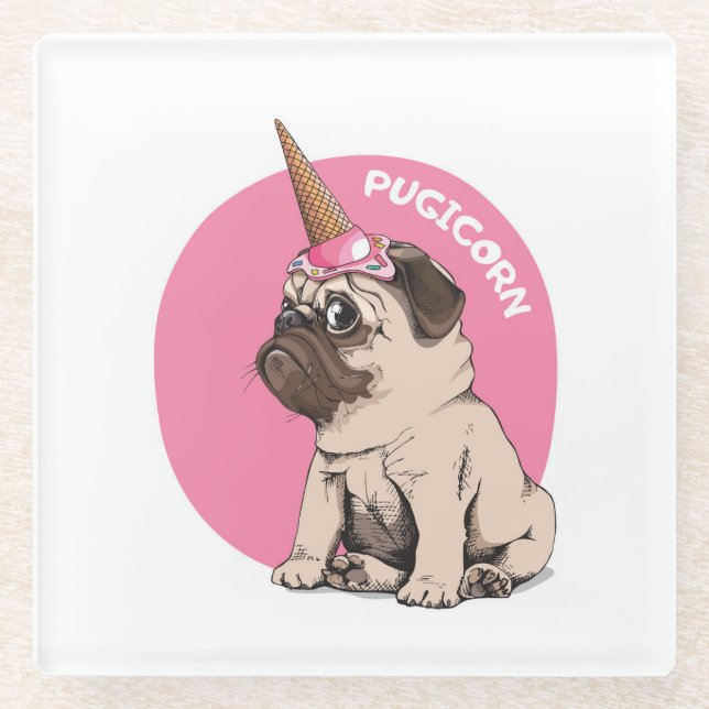 Posavasos De Vidrio Pugicornio (Anverso)