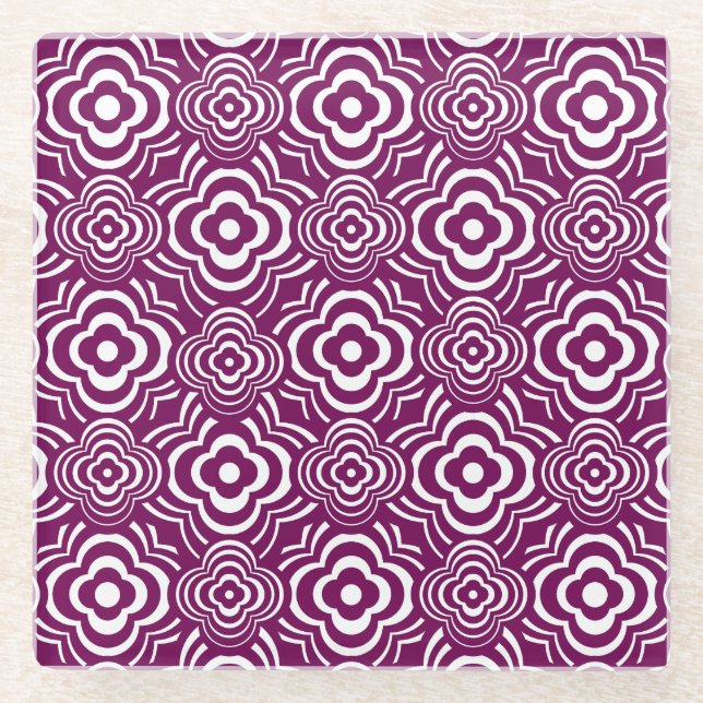 Posavasos De Vidrio Púrpura Peddler (Anverso)