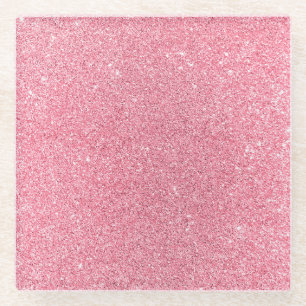 Posavasos De Vidrio Purpurina rosa, Navidades textura abstracta.