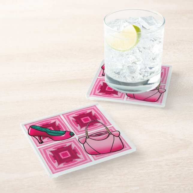Posavasos De Vidrio Purse And Shoe Lover (Angular)