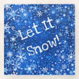 Posavasos De Vidrio Que Nieve Personalizado Vidriera