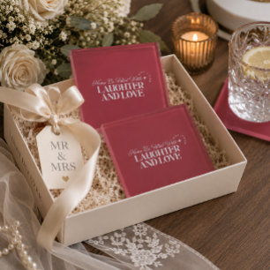 Posavasos De Vidrio Que tu hogar esté lleno de risa y amor, rosa