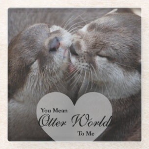 Posavasos De Vidrio ¿Quieres Decir Que El Mundo De Otter Para Mí A Otr