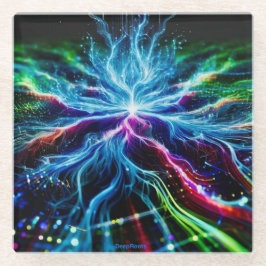 Posavasos De Vidrio Raíces profundas en el ciberespacio