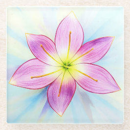Posavasos de vidrio Rain Lily